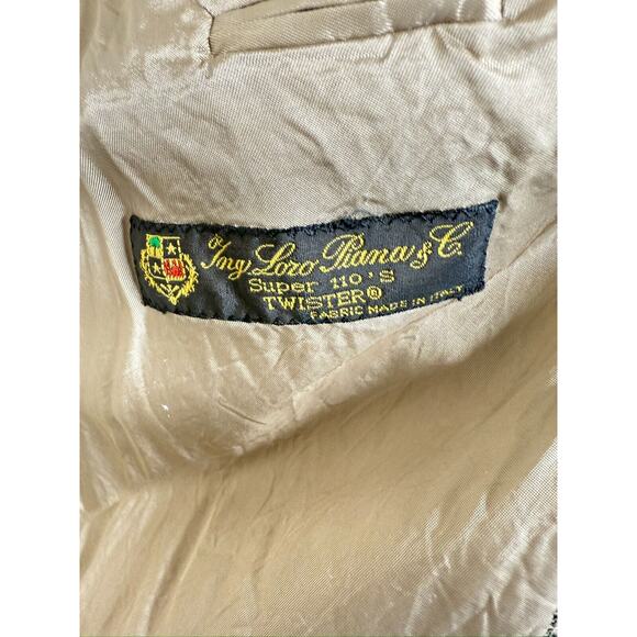 Hugo Boss Tweed Sport Coat Blazer 42L Brown Check Loro Piana Zelander Wool - Picture 6 of 14